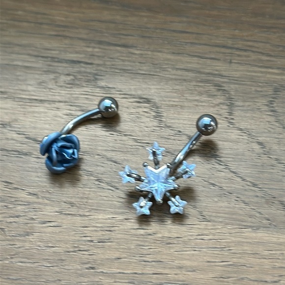Belly Piercing Rings x2 - Picture 1 of 3